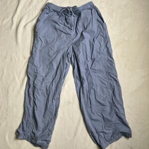 Aerie Beach Lounge Pants High Waist Blue Size Medium